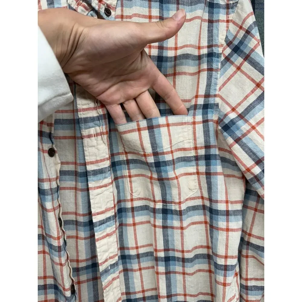 J. Crew Plaid Men's Button Down Shirt Medium